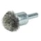 Weiler 1" Circular Flared Crimped Wire End Brush .006" Stainless Steel Fill 10042 - alternate 2